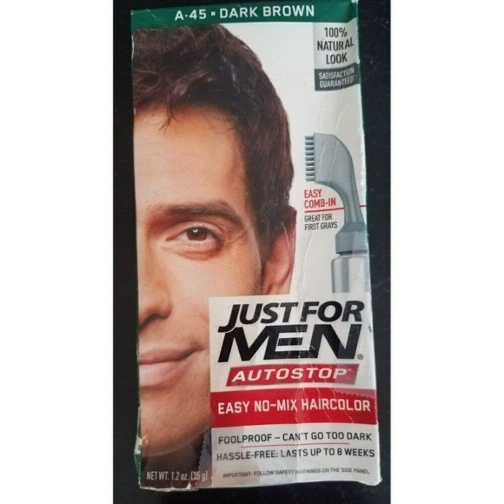 Just For Men AutoStop Haircolor Dye (A-45 Dark Brown)